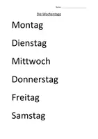 Vorschau - Arbeitsblätter - Wochentage lernen mit der Raupe - Seite 2