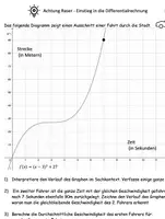 Vorschau - Arbeitsblätter - Einstieg in die Differentialrechnung - Deckblatt