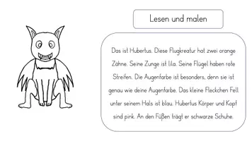 Vorschau - Arbeitsblätter - Deutschunterricht: Fantasiekreaturen lesen und malen - Seite 2