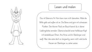 Vorschau - Arbeitsblätter - Deutschunterricht: Fantasiekreaturen lesen und malen - Seite 3