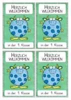 Vorschau - Anderer Materialtyp - Monster - Willkommen in der 1. Klasse - Begrüßungskärtchen nach den Sommerferien - Seite 3
