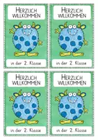 Vorschau - Anderer Materialtyp - Monster - Willkommen in der 2. Klasse - Begrüßungskärtchen nach den Sommerferien - Seite 3