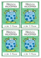 Vorschau - Anderer Materialtyp - Monster - Willkommen in der 3. Klasse - Begrüßungskärtchen nach den Sommerferien - Seite 3