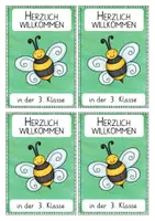 Vorschau - Anderer Materialtyp - Biene - Willkommen in der 3. Klasse - Begrüßungskärtchen nach den Sommerferien - Seite 3