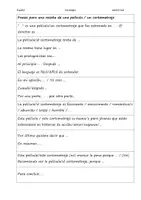 Vorschau - Arbeitsblätter - Spanisch - Filmrezension schreiben - Seite 1