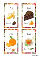Vorschau - Stationenlernen - Jeu ludique de vocabulaire "J’ai Qui a" (Aliments) - Seite 2