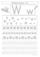 Vorschau - Arbeitsblätter - Buchstabe W - Buchstabeneinführung - Seite 2