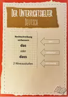 Vorschau - Arbeitsblätter - Rechtschreibung verbessern in der Sek I - "das" oder "dass" - Deckblatt