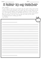 Vorschau - Arbeitsblätter - A letter to my teacher - getting to know your students (3fach differenziert) - Seite 1