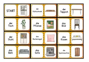 Vorschau - Spiele - Zuhause Wortschatz Spiel Domino DaZ DaF A1 A2 - Seite 3