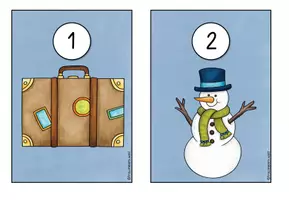 Vorschau - Arbeitsblätter - Lesespaziergang Winter - Seite 1