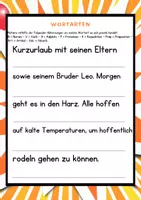 Vorschau - Arbeitsblätter - Wortarten bestimmen - Übung - Seite 1