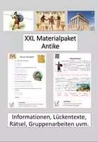 Vorschau - Stundenentwürfe - XXL Materialpaket "Antike" inkl. Lösungen - Deckblatt