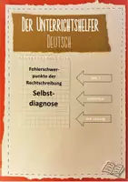 Vorschau - Arbeitsblätter - Fehlerschwerpunkte der Rechtschreibung - Selbstdiagnose - Deckblatt