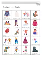 Vorschau - Spiele - Winterkleidung und Winteraktivitäten - Partnerspiel Suchen und Finden - Seite 3