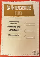 Vorschau - Arbeitsblätter - Rechtschreibung verbessern in der Sek I - Dehnung und Schärfung - Deckblatt