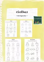 Vorschau - Arbeitsblätter - clothes: Wortspeicher - Deckblatt
