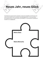 Vorschau - Mal- und Bastelvorlagen - Neues Jahr, neues Glück - Wünsche /Ziele für das neue Jahr (Puzzlebild) - Seite 2