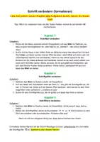 Vorschau - Arbeitsblätter - Grundlagen Word: Formatieren - Deckblatt