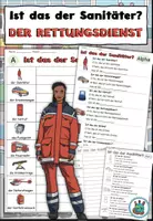 Vorschau - Arbeitsblätter - Übung "Ist das der Sanitäter?" Der Rettungsdienst - DaZ / DaF / Deutsch - Deckblatt