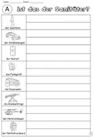 Vorschau - Arbeitsblätter - Übung "Ist das der Sanitäter?" Der Rettungsdienst - DaZ / DaF / Deutsch - Seite 3