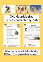 Vorschau - Stundenentwürfe - XXL Materialpaket "Gesellschaftslehre Jg. 5+6" inkl. Lösungen - Deckblatt