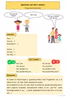 Vorschau - Merkblätter - Regelblatt: Questions and short answers (Fragen und Kurzantworten) - Seite 1