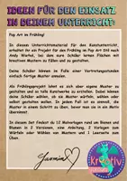 Vorschau - Arbeitsblätter - Kunstprojekt Bienen Pop Art im Frühling - Seite 1