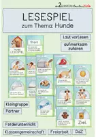Vorschau - Spiele - Lesespiel: Hunde - Deckblatt