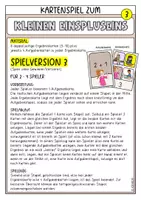 Vorschau - Aufgabenkarten - Kartenspiel zum kleinen Einspluseins - Seite 3