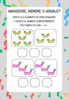 anteprima - Esercizi - Schede didattiche carnevale matematica classe prima - Pagina 2