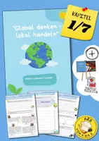 Vorschau - Arbeitsblätter - Was bedeutet "Global denken, lokal handeln?" (Was ist ein nachhaltiger Lebensstil? Tipps zur Nachhaltigkeit) - Deckblatt