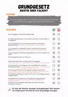 Vorschau - Arbeitsblätter - Quiz: Grundgesetz (Arbeitsblatt inkl. Lösung) #demokratiestärken - Seite 2