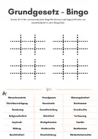 Vorschau - Arbeitsblätter - Bingo-Spiel: Grundgesetz #demokratiestärken - Seite 2