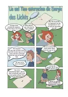 Vorschau - Arbeitsblätter - Lia und Timo untersuchen die Energie des Lichts - Deckblatt