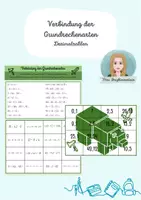 Vorschau - Arbeitsblätter - Dezimalzahlen: Verbindung der Grundrechenarten - Deckblatt