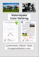 Vorschau - Unterrichtsreihen - Materialpaket "Erster Weltkrieg" Jg. 9+10 inkl. Lösungen - Deckblatt