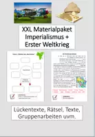 Vorschau - Stundenentwürfe - XXL Materialpaket "Imperialismus & 1.Weltkrieg" inkl. Lösungen - Deckblatt