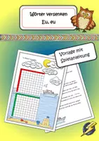 Vorschau - Spiele - Spiel Wörter versenken Eu, eu - Deckblatt