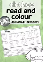 Vorschau - Arbeitsblätter - PAKET - clothes - Seite 1