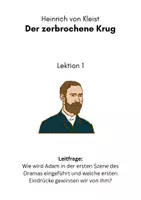 Vorschau - Stundenentwürfe - Heinrich von Kleist - Der zerbrochene Krug - Lektion 1/10 - Charakteranalyse von Adam - Seite 1