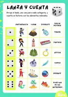 Vista previa - Tarjetas / Manipulativos - Historias con dados. Ejercicios de escritura creativa - página 2