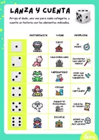 Vista previa - Tarjetas / Manipulativos - Historias con dados. Ejercicios de escritura creativa - página 3