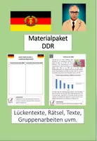 Vorschau - Stundenentwürfe - Materialpaket "DDR" Jg. 9+10 inkl. Lösungen - Deckblatt
