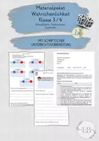 Vorschau - Stundenentwürfe - Materialpaket Wahrscheinlichkeit mit UV/UB - Deckblatt