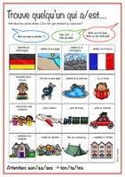 Vorschau - Arbeitsblätter - Trouve quelqu'un qui .. vacances d'été - passé composé - Seite 1