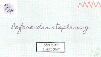 Vorschau - Lehrpläne/Lehrermaterial - Timeline Referendariat Start 2. Halbjahr - Deckblatt