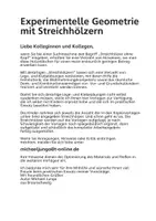 Vorschau - Spiele - Experimentelle Geometrie mit Streichhölzern - Seite 1