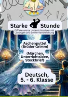 Vorschau - Arbeitsblätter - Märchen Aschenputtel (Brüder Grimm) - Deckblatt