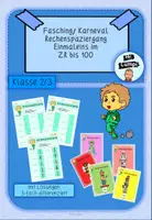 Vorschau - Arbeitsblätter - Rechenspaziergang Fasching Karneval ZR100 Einmaleins - Deckblatt